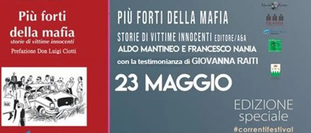 Villa San Giovanni, a \"Correnti Festival\" la presentazione del libro \"Più forti della mafia\"