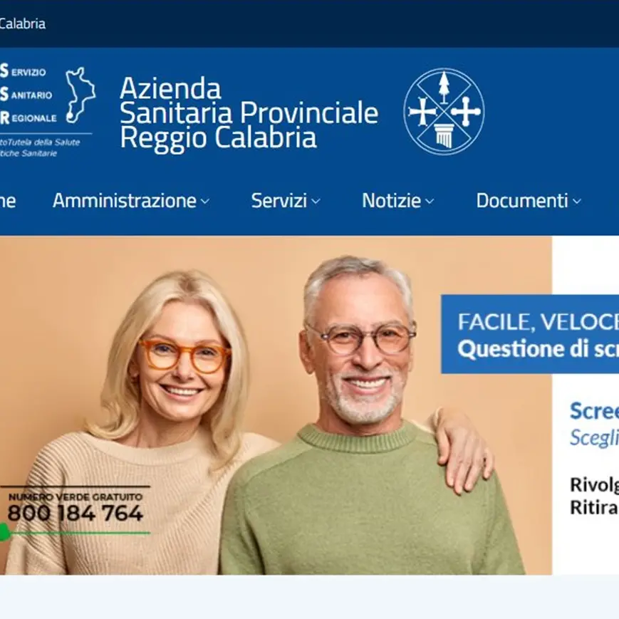 Il sito dell'Asp di Reggio si rinnova il look, migliorata grafica e funzionalità