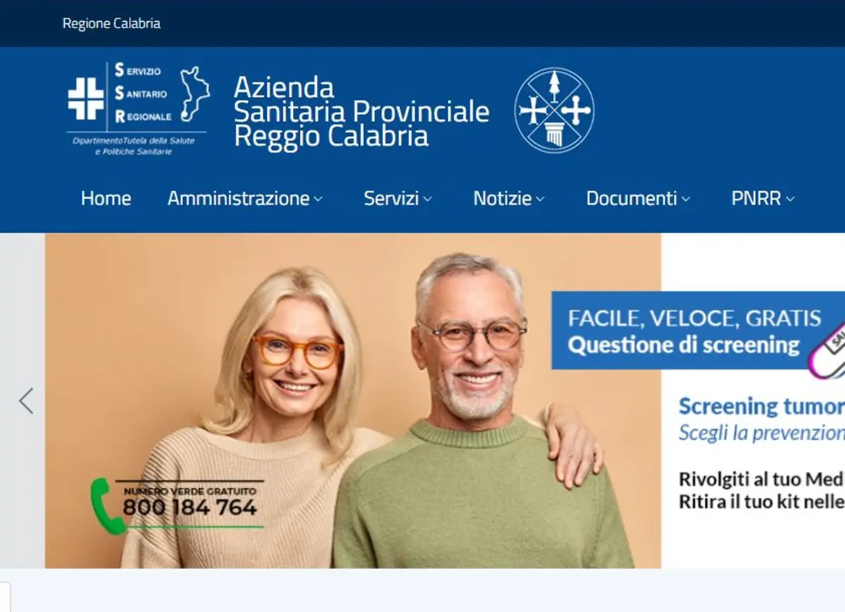 Il sito dell'Asp di Reggio si rinnova il look, migliorata grafica e funzionalità
