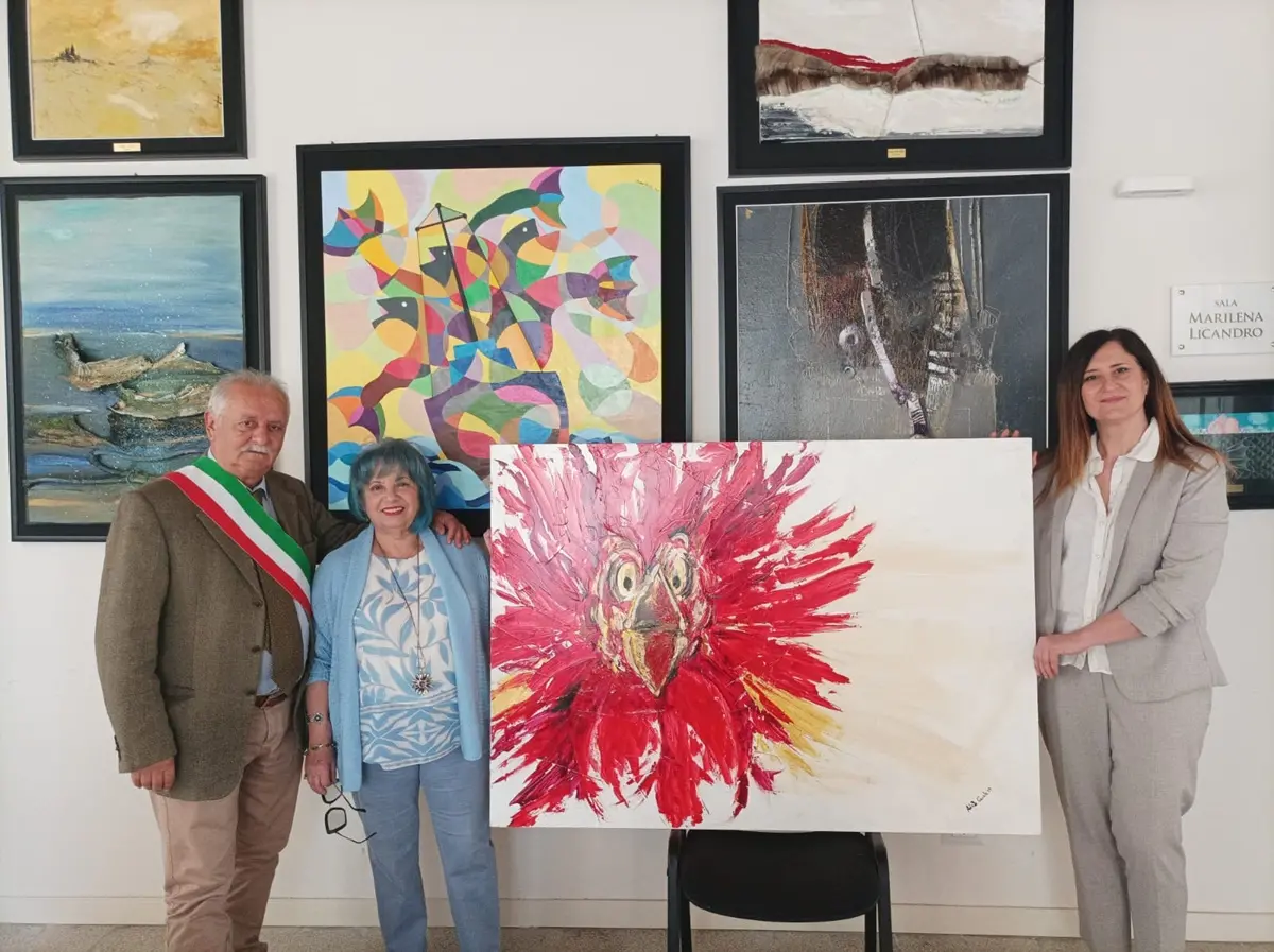 San Roberto, \"L'urlo\" della pittrice Adele Canale donato al Museo Civico cittadino