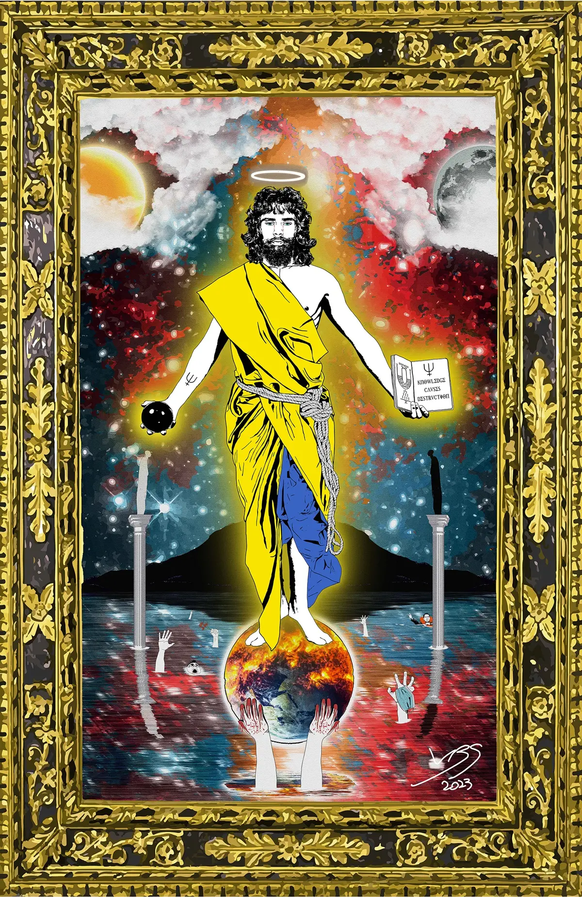 \"L'inverno del demiurgo\", la street art dell'artista reggino LBS nella città spagnola di Barcellona