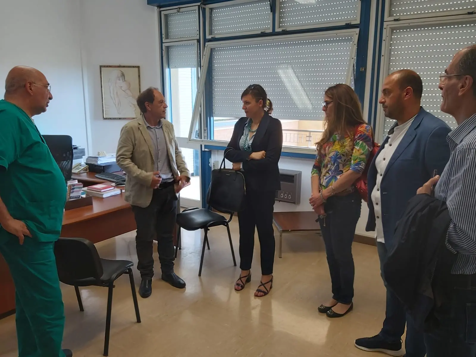 Ospedale di Locri, sopralluogo della Stanganelli: «Bisogna avere fiducia» - FOTO