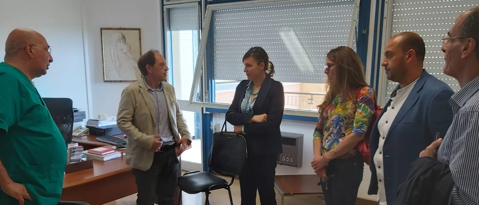 Ospedale di Locri, sopralluogo della Stanganelli: «Bisogna avere fiducia» - FOTO