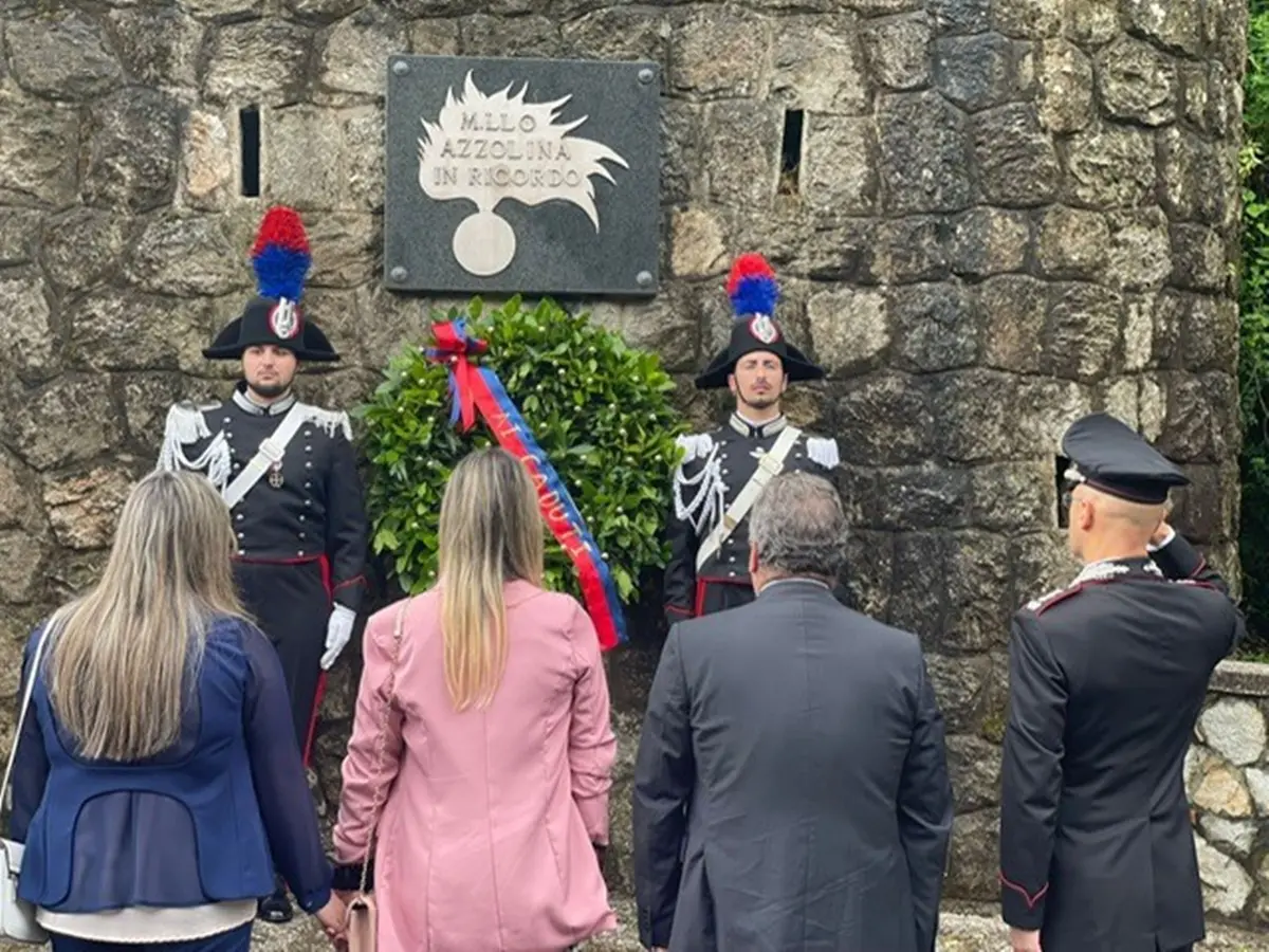 Sant’Eufemia, l'Arma dei carabinieri commemora il maresciallo capo Pasquale Azzolina