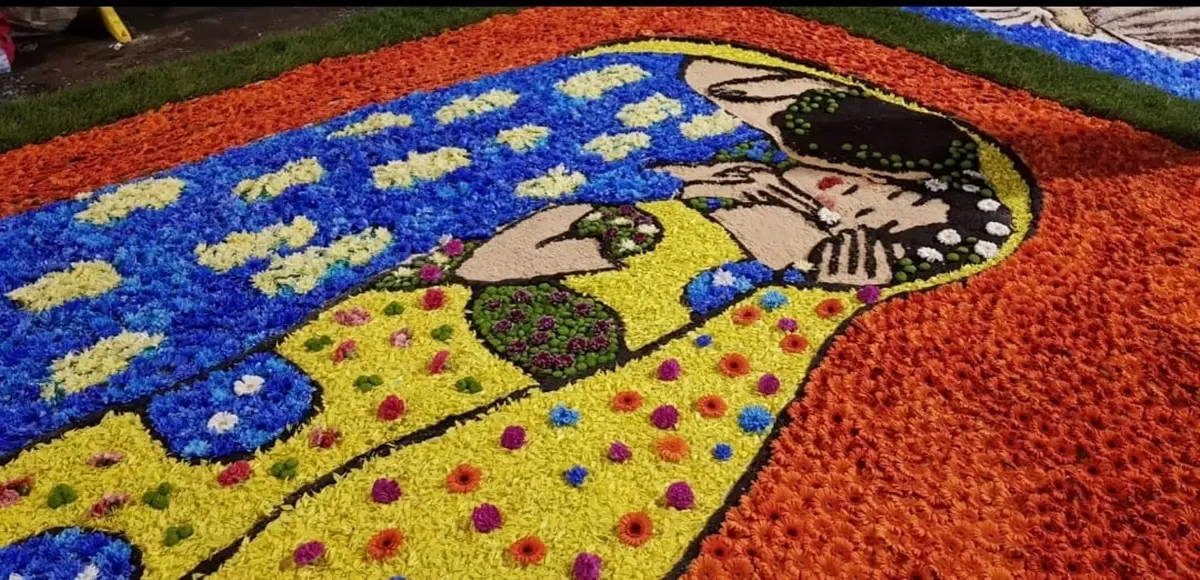 Reggio, le opere floreali degli studenti dell'AbaRc conquistano i visitatori dell'Infiorata