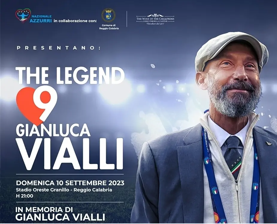 \"The Legend Gianluca Vialli\", a Reggio Calabria la partita in memoria del grande calciatore