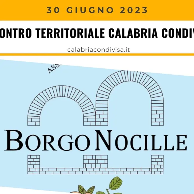 Reggio, a borgo Nocille l'incontro con Calabria Condivisa