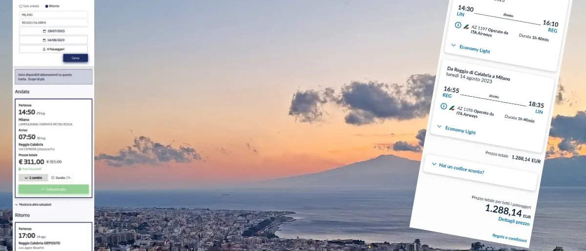 Estate e vacanze, Reggio fa rima con miraggio: per arrivare in città ci vuole uno stipendio