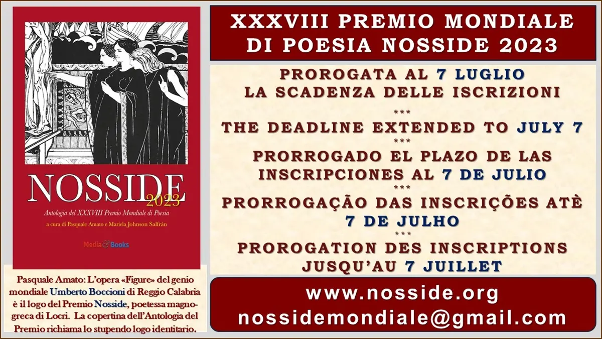 Reggio, ultime ore per le iscrizioni al 38° premio mondiale di poesia \"Nosside\"