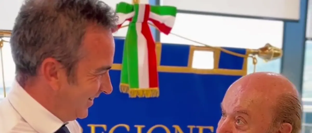 Lino Banfi va da Occhiuto: «Per la Calabria serve un film o una serie» - VIDEO