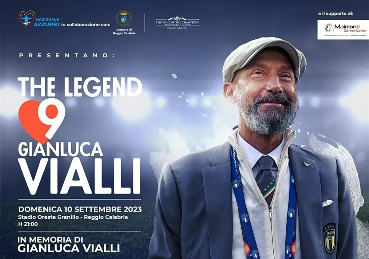 Reggio, \"The Legend Gianluca Vialli\" allo stadio Granillo: ecco chi ci sarà