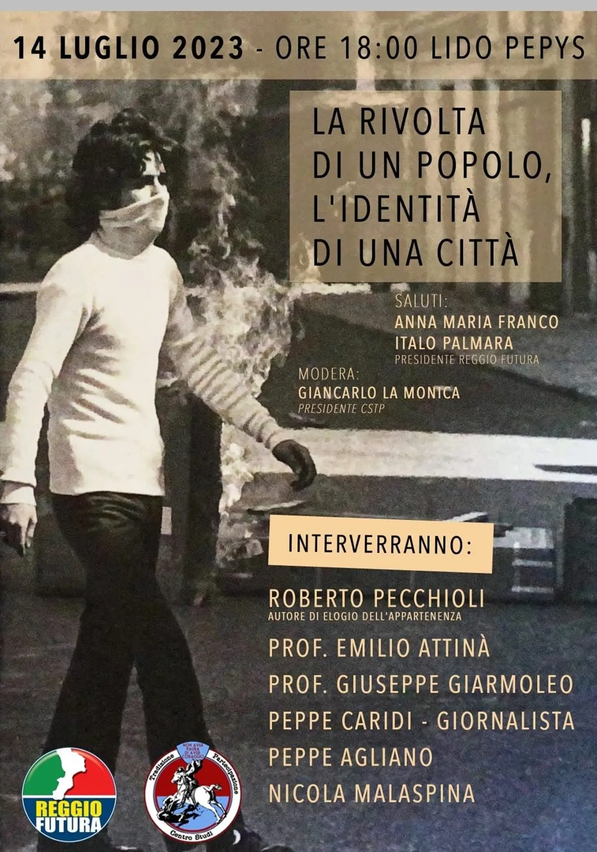 Moti di Reggio, convegno \"La rivolta di un popolo, l'identità di una città\"