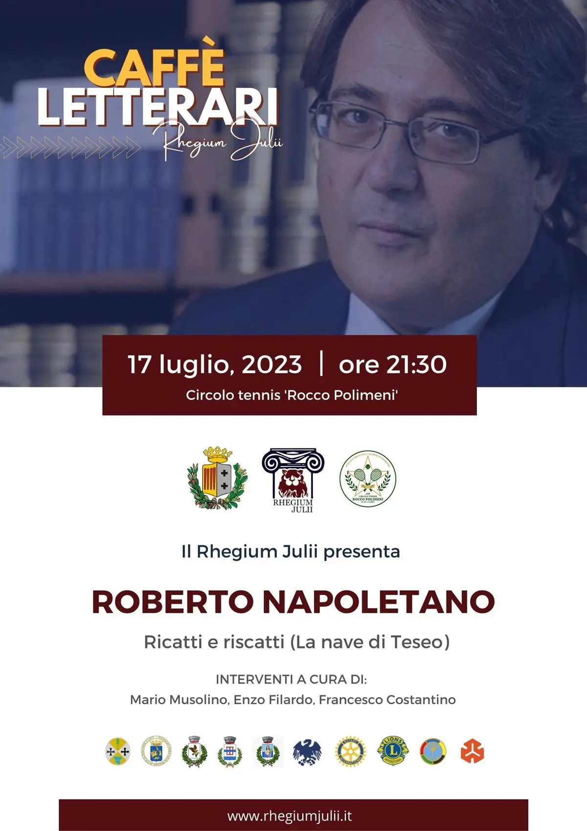 Reggio, torna come protagonista dei \"Caffè Letterari\" Roberto Napoletano