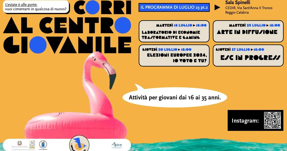 Reggio, \"Giovani fermenti. Per il Bene Comune\": il calendario delle attività