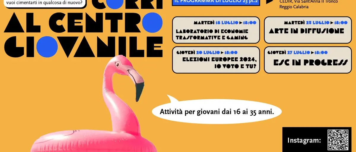 Reggio, \"Giovani fermenti. Per il Bene Comune\": il calendario delle attività