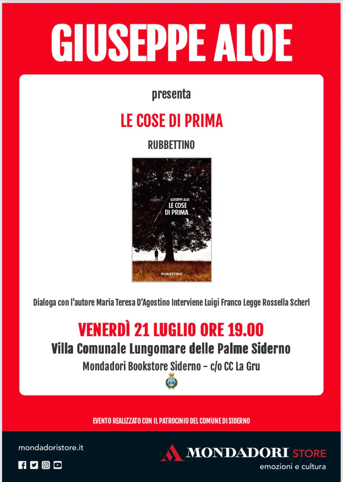 Siderno, Giuseppe Aloe presenta il suo nuovo romanzo \"Le cose di prima\"