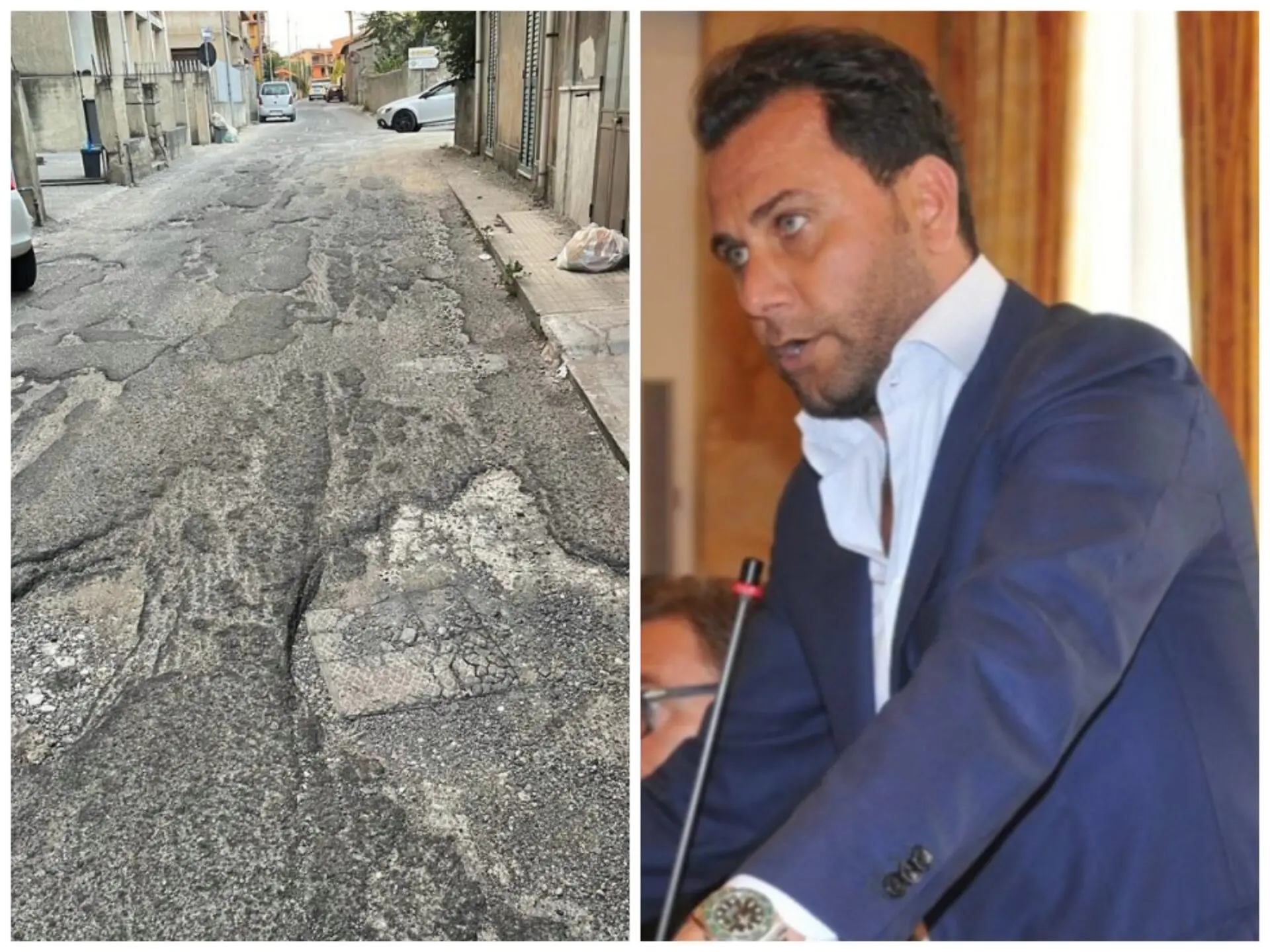 Reggio, Marcianó (Lega) : «Buche e carenza idrica nella periferia nord, i cittadini rivendicano dignità»