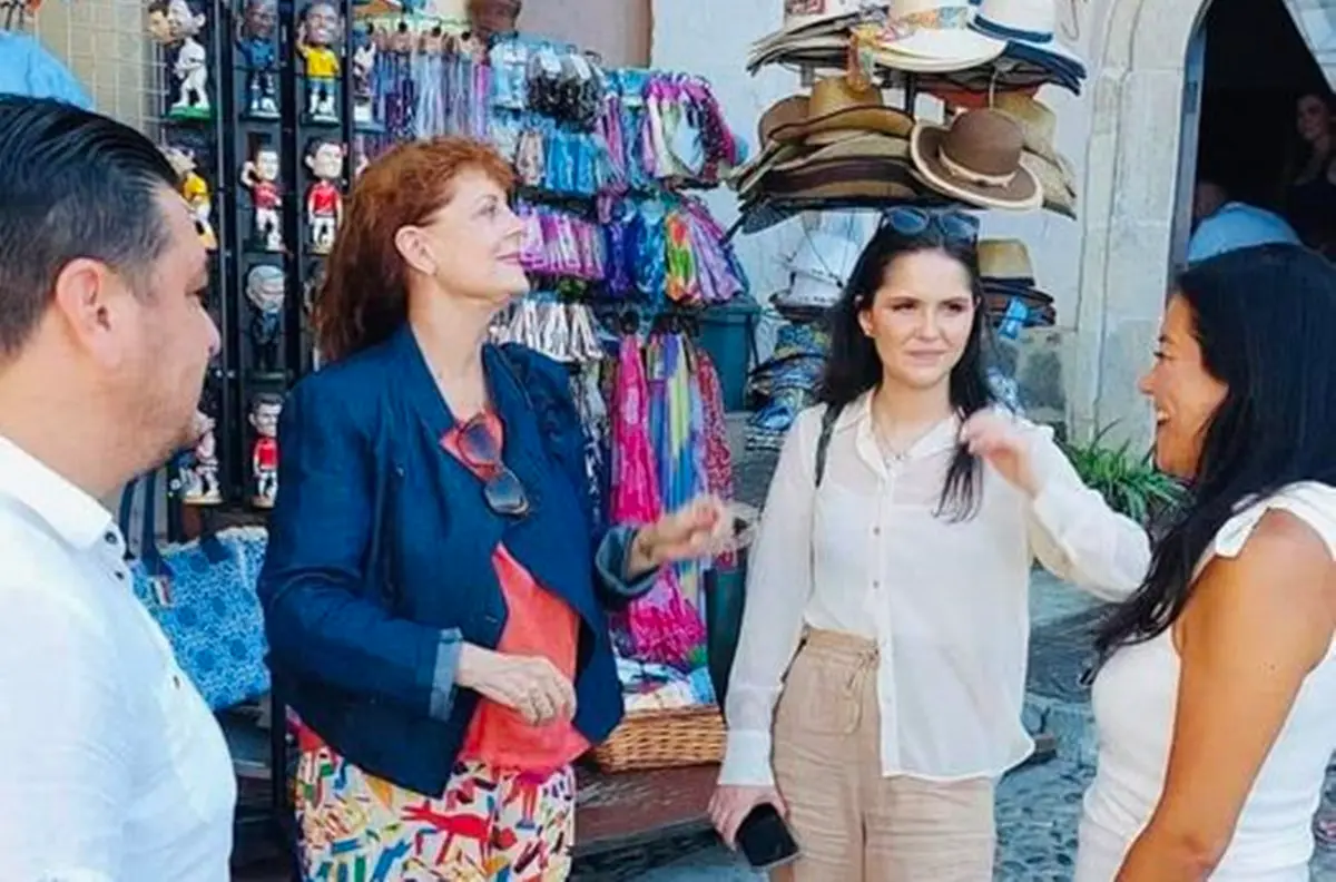 Il Premio Oscar Susan Sarandon per le vie di Scilla e Chianalea