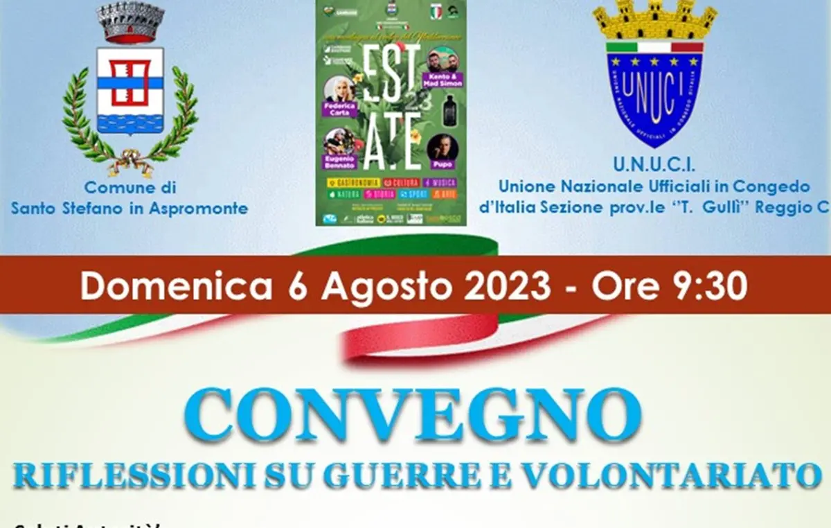 Gambarie, convegno \"Riflessioni su Guerre e Volontariato\"