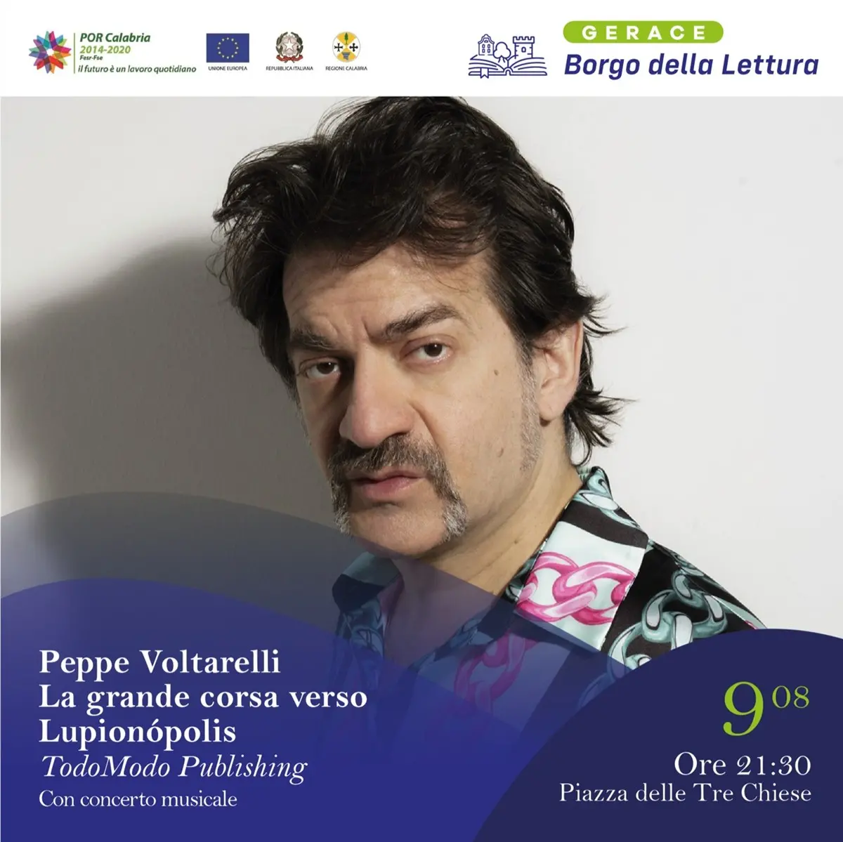 Gerace, in Piazza delle Tre Chiese appuntamento con Peppe Voltarelli
