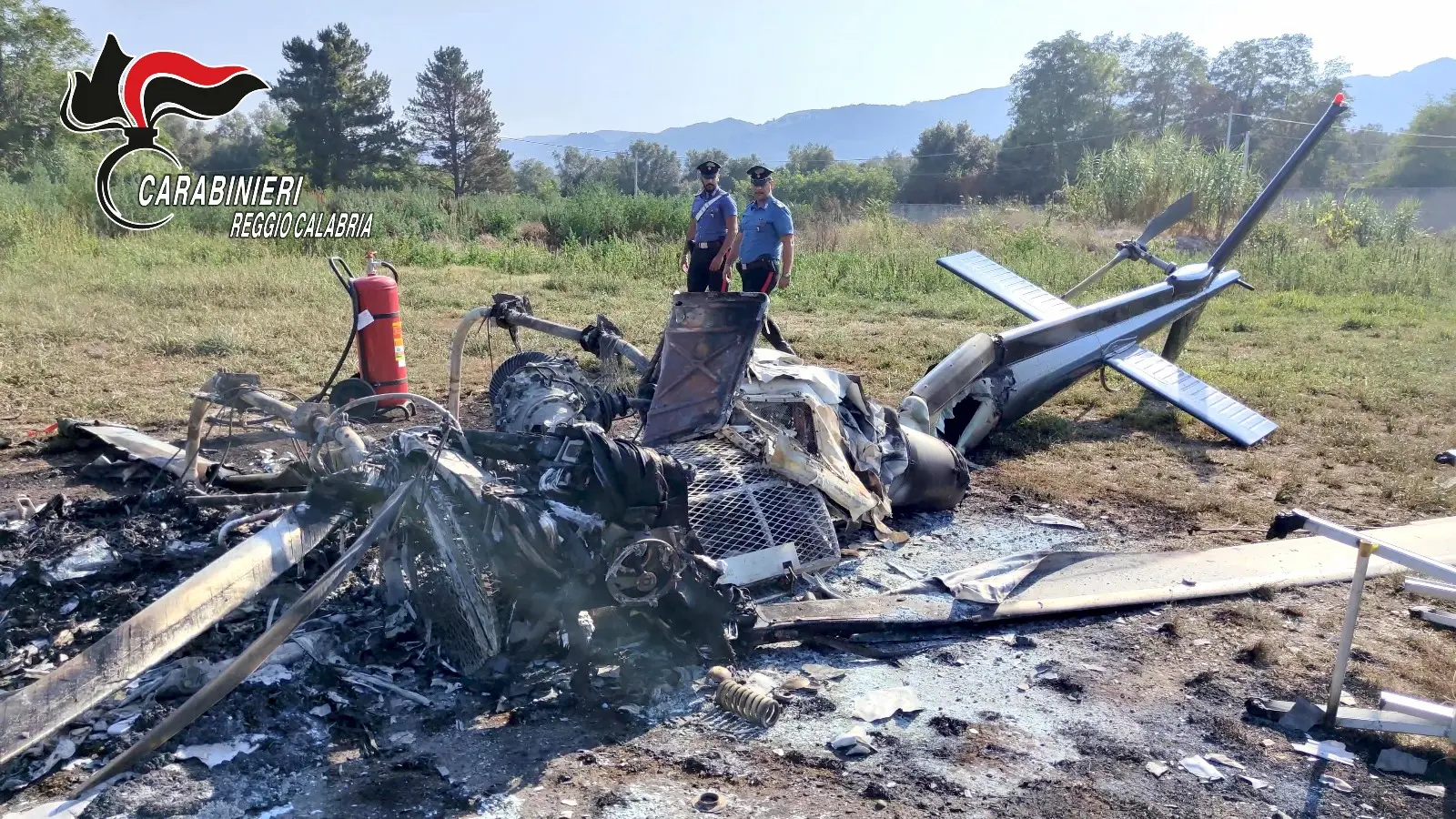 Cittanova, arrestato l'uomo che avrebbe incendiato l'elicottero di Calabria Verde