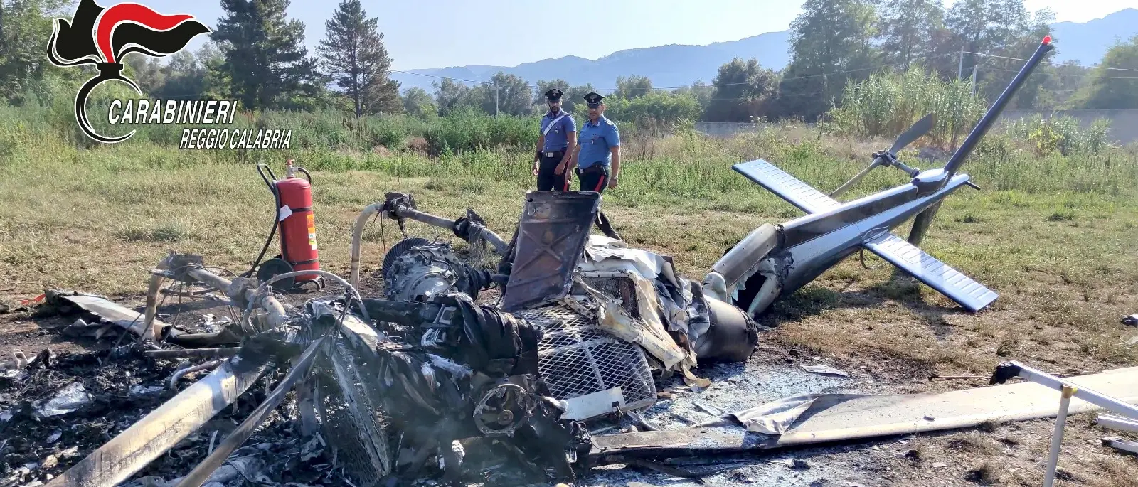 Cittanova, arrestato l'uomo che avrebbe incendiato l'elicottero di Calabria Verde