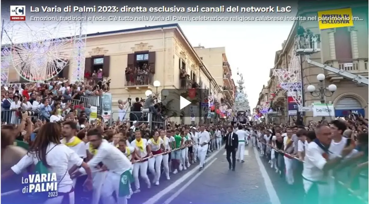 Varia di Palmi, diretta esclusiva su LaC Tv e sugli altri canali del network
