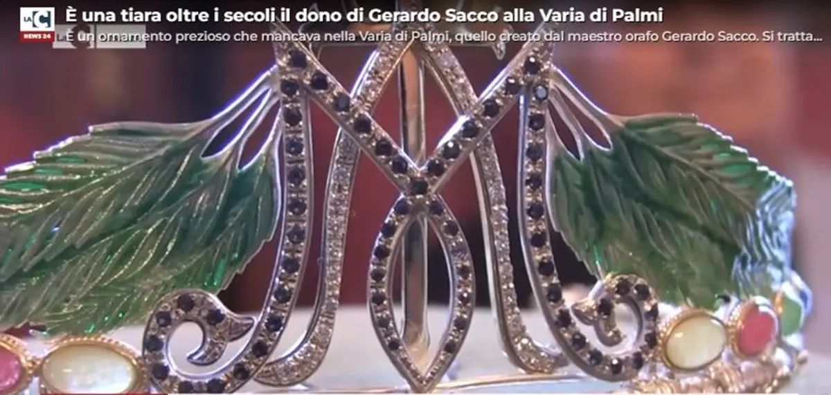 Varia di Palmi, consegnata dal Maestro Orafo Gerardo Sacco la tiara per l’animella