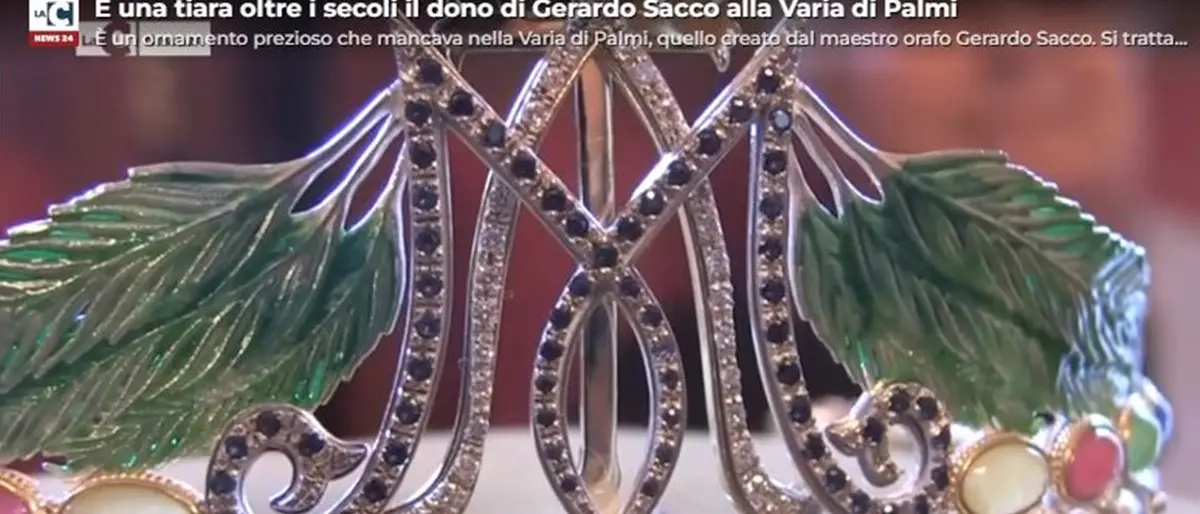 Varia di Palmi, consegnata dal Maestro Orafo Gerardo Sacco la tiara per l’animella