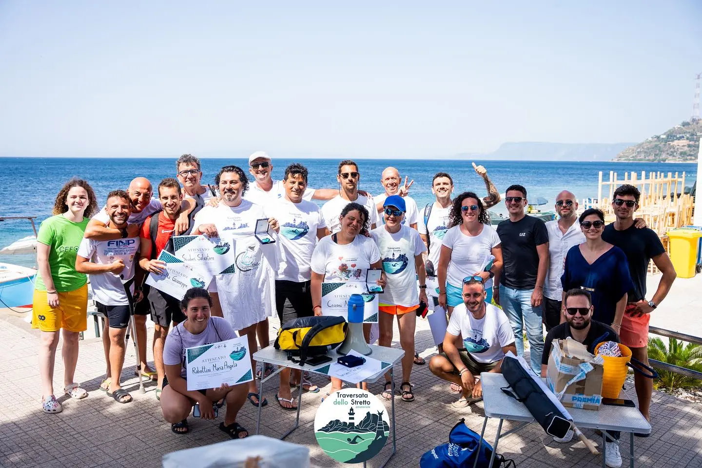 Traversata dello Stretto amatoriale, concluso un evento di sport all'insegna dell'inclusione