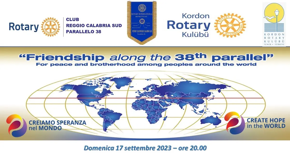 I Rotary Club di Reggio e Smirne insieme nel segno della pace e della comprensione tra i popoli