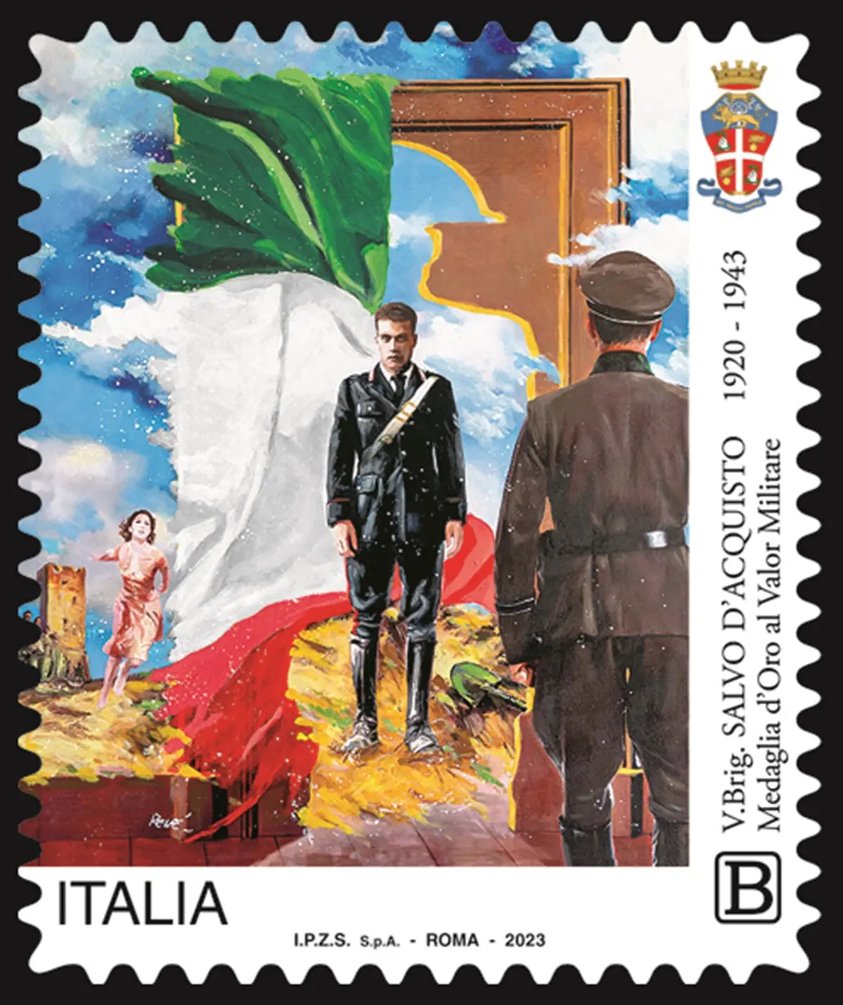 Anniversario Salvo D'Acquisto, Poste Italiane dedica un francobollo in suo onore