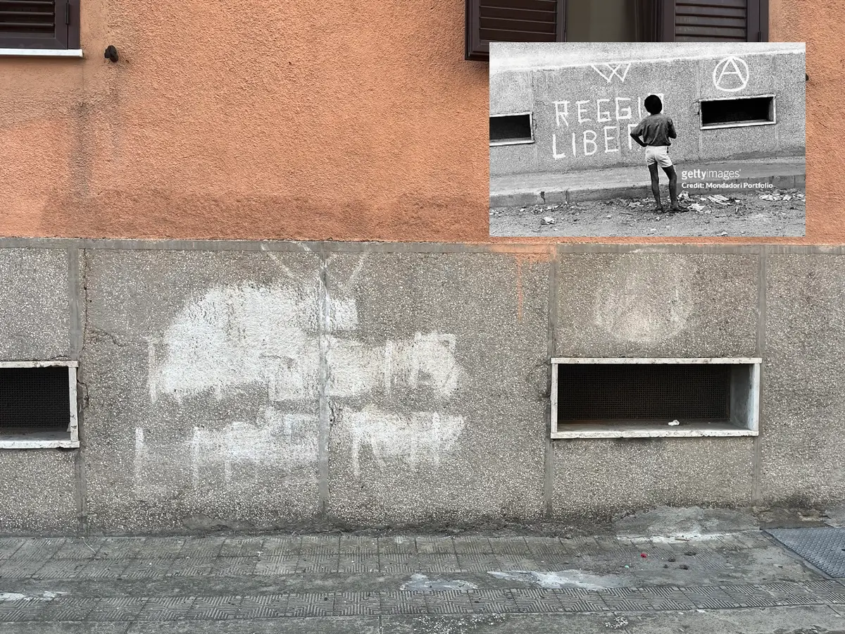 A Reggio i muri raccontano la storia: scritte anarchiche richiamano i caldi anni Settanta - FOTO
