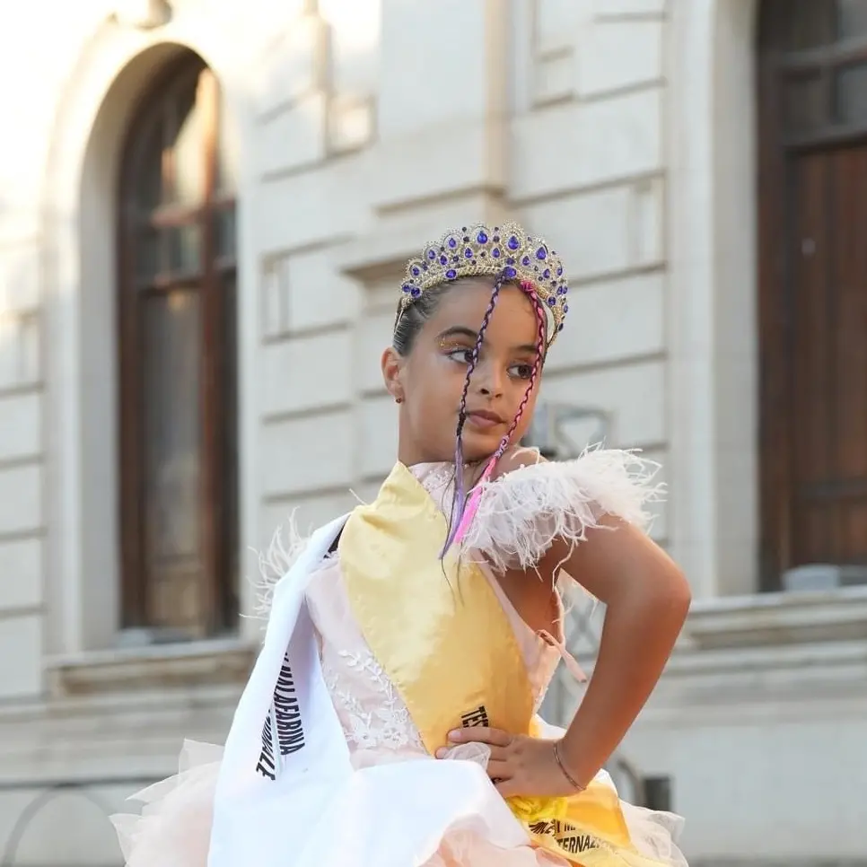 Jasmin Hilary Malafarina \"Miss baby Mondo\" a febbraio Sanremo Moda and Talent