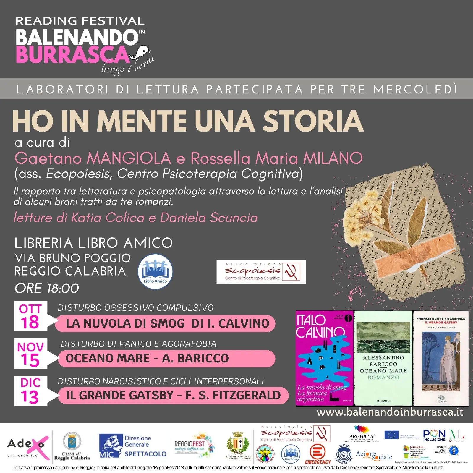 Reggio, “La nuvola di Smog” di Italo Calvino: laboratorio di lettura partecipata