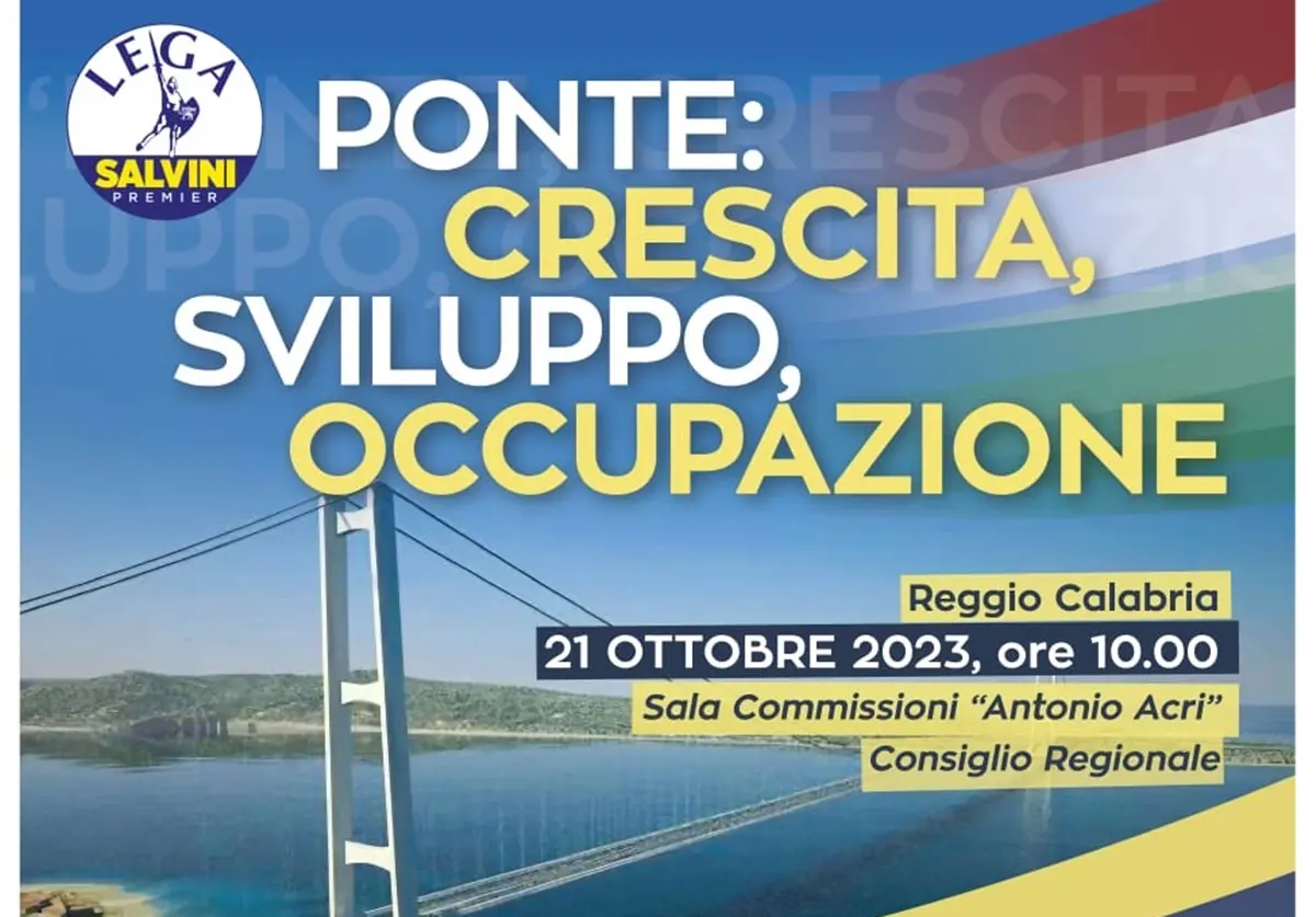 Reggio, Saccomanno (Lega): «Il ponte al centro del Mezzogiorno e dell’Italia»