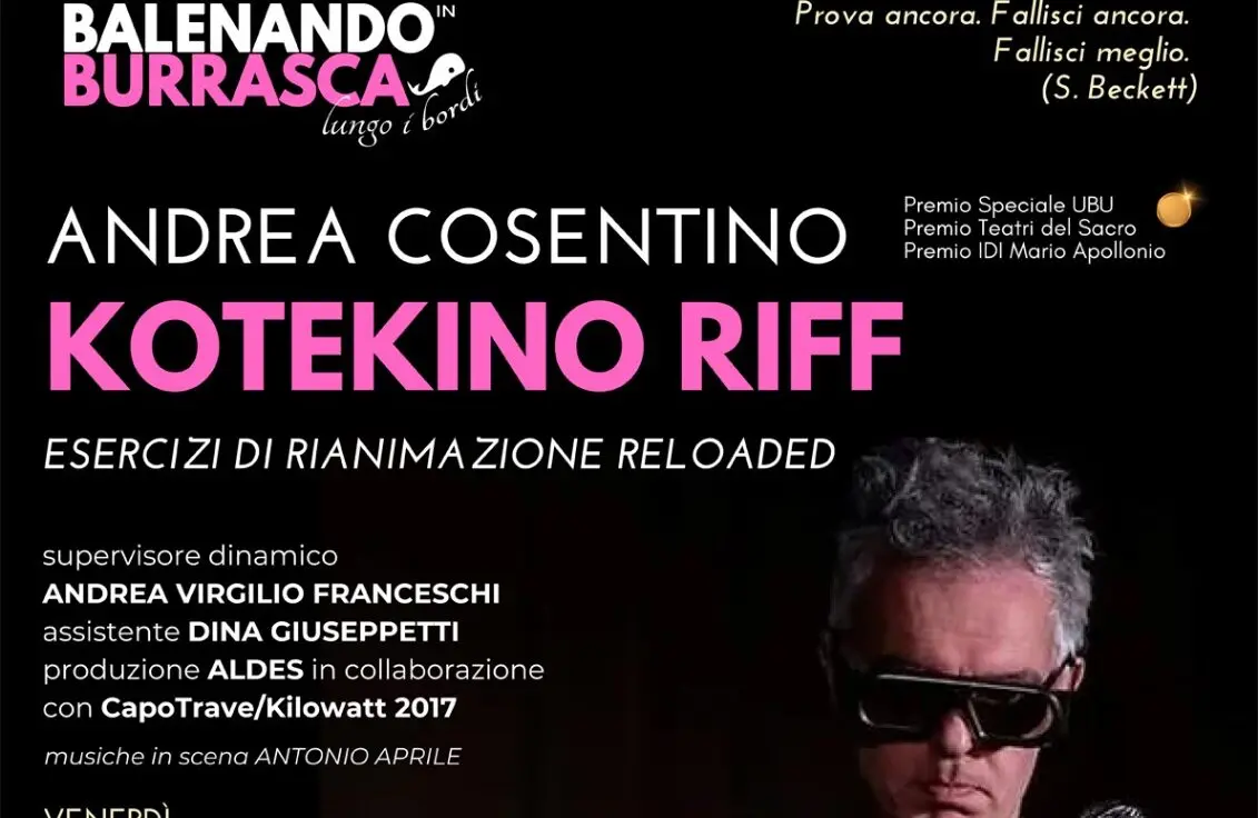 Reggio, Kotekino Riff: lo “spettacolo non-spettacolo” di Andrea Cosentino