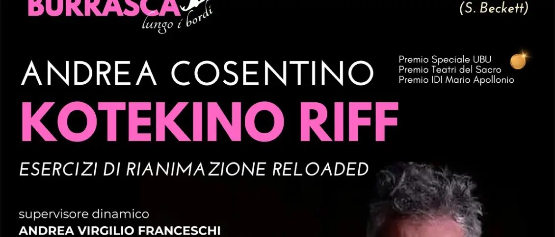 Reggio, Kotekino Riff: lo “spettacolo non-spettacolo” di Andrea Cosentino