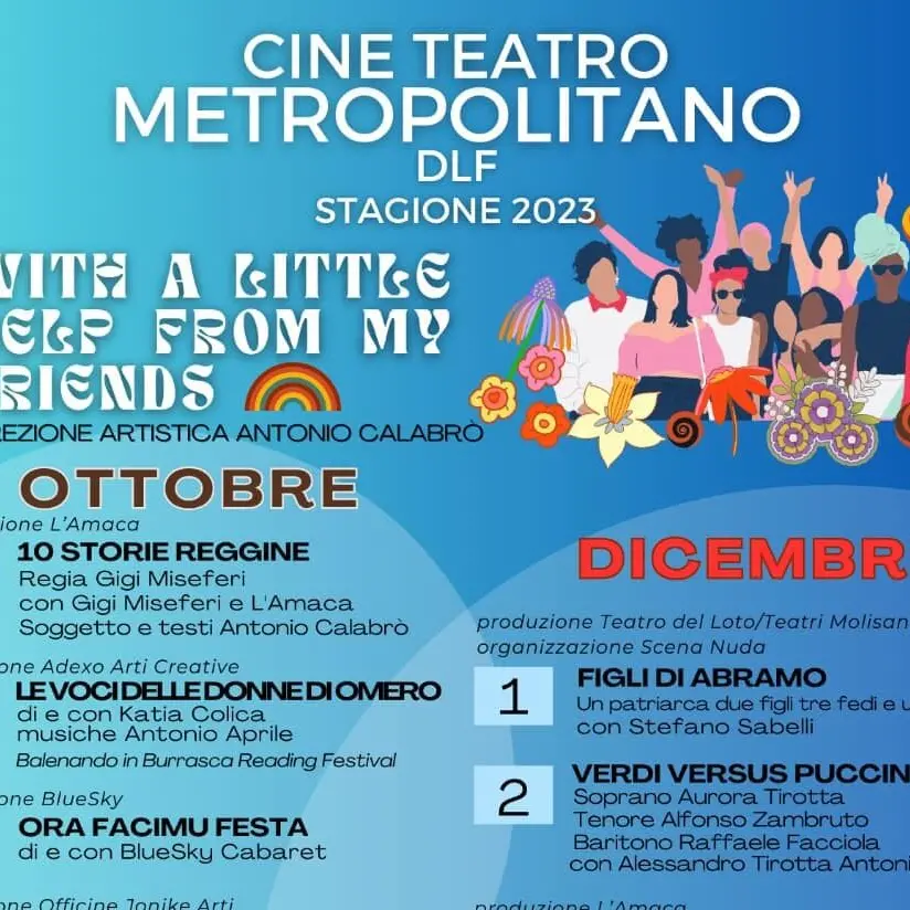 Cine Teatro Metropolitano: tre spettacoli per il ponte di Ognissanti