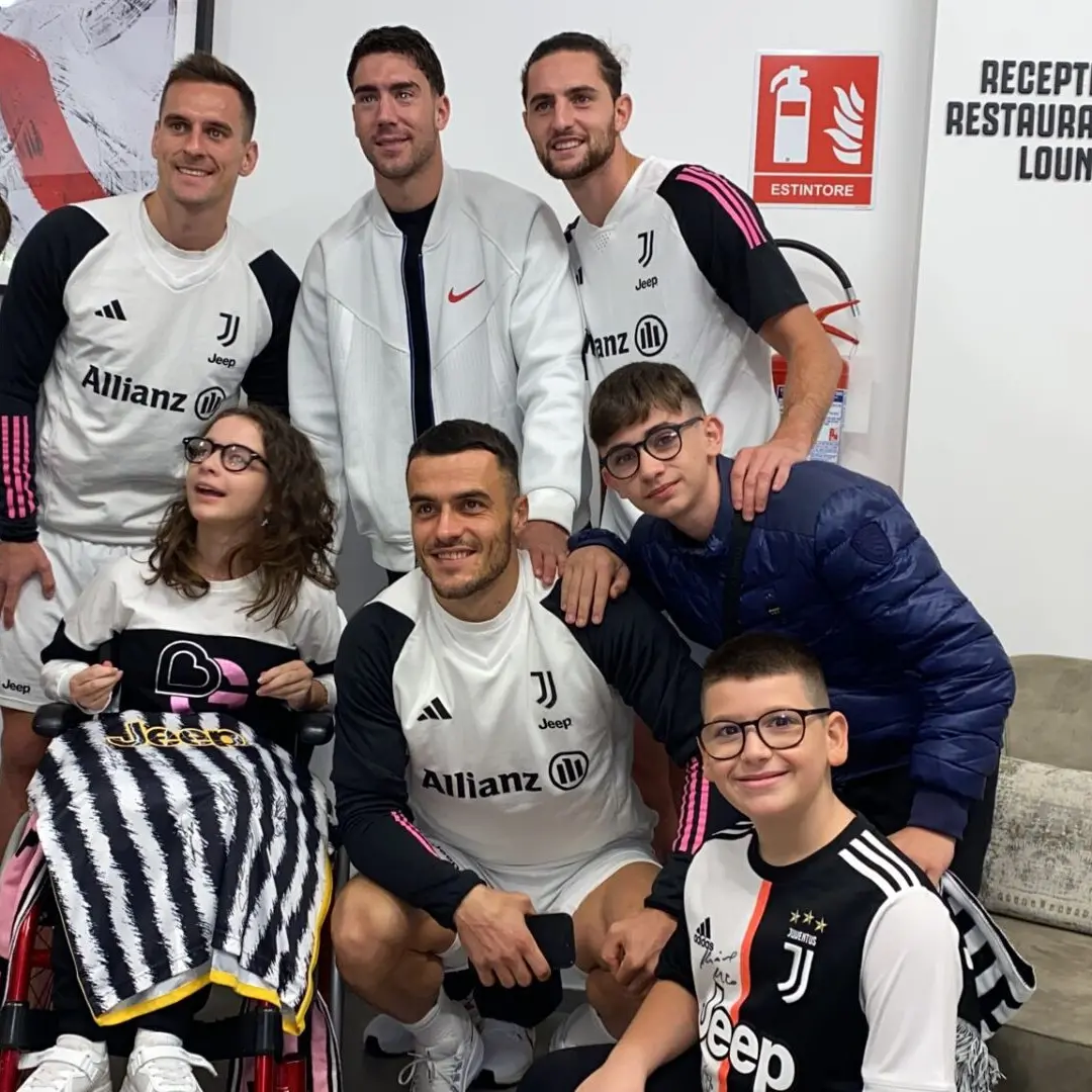La squadra della Juventus ha esaudito il desiderio della reggina Mariachiara