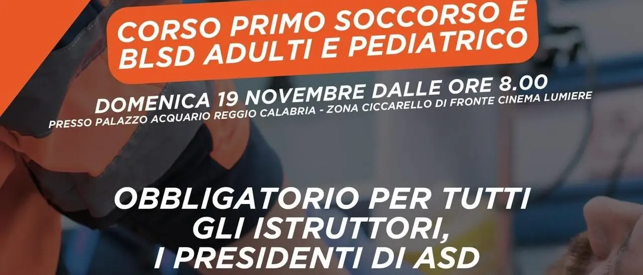 Gallico, il 19 novembre corso “Blsd” di Asc nella sede Help
