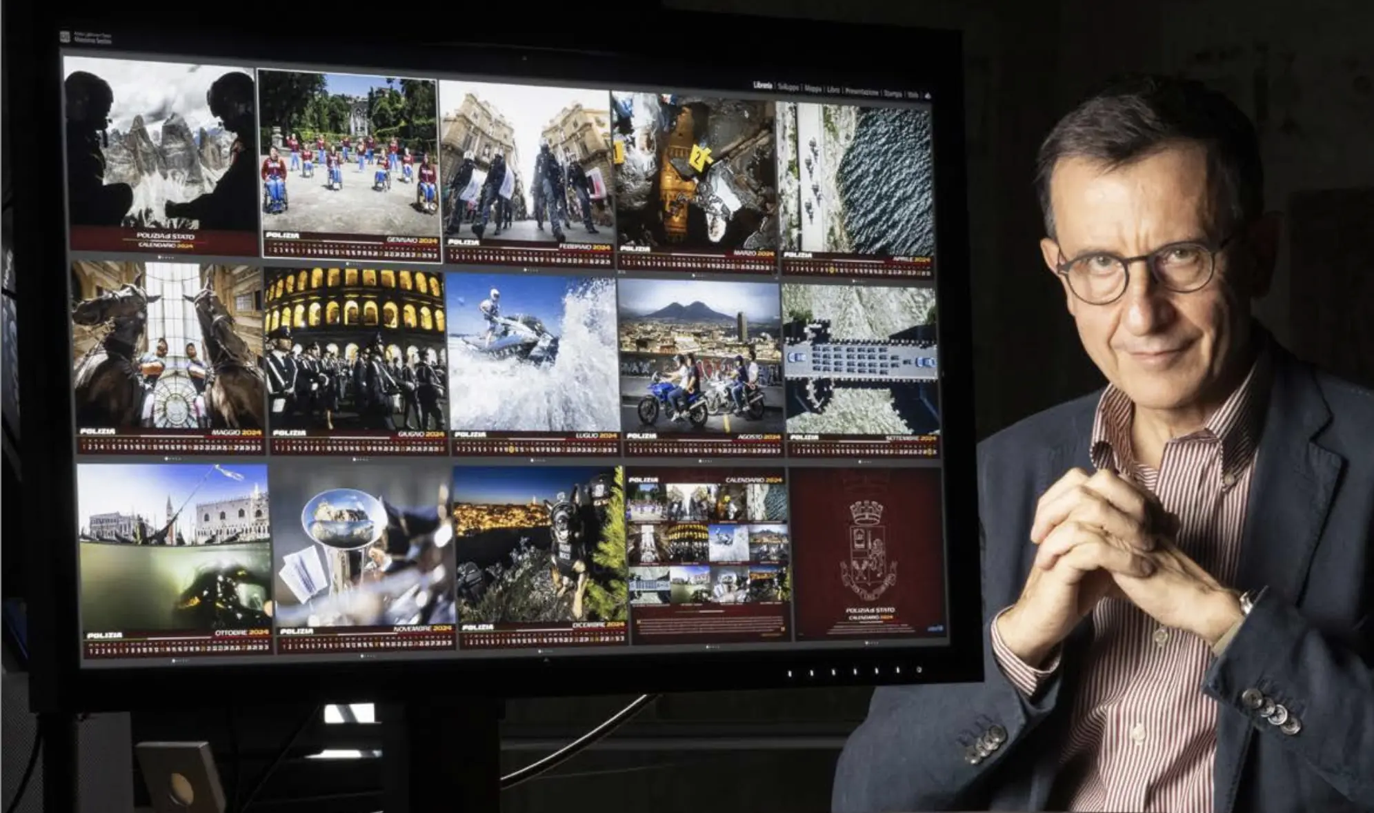 La Polizia di Stato ha presentato oggi il calendario 2024