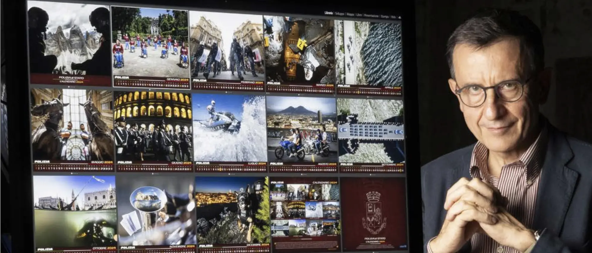 La Polizia di Stato ha presentato oggi il calendario 2024