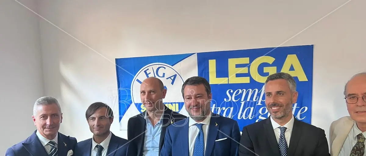 Salvini a Reggio dà il benvenuto a Neri e Cardia: «I cittadini riconoscono il lavoro di questi mesi»