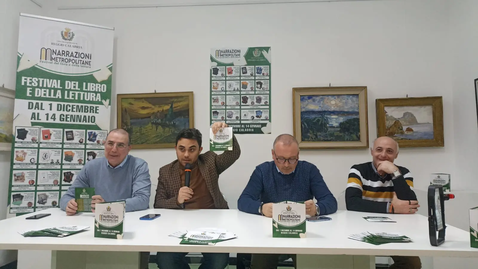 Taglio del nastro a Palazzo Crupi per il primo festival del libro e della lettura “Narrazioni Metropolitane”