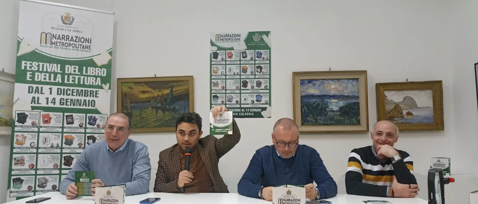 Taglio del nastro a Palazzo Crupi per il primo festival del libro e della lettura “Narrazioni Metropolitane”