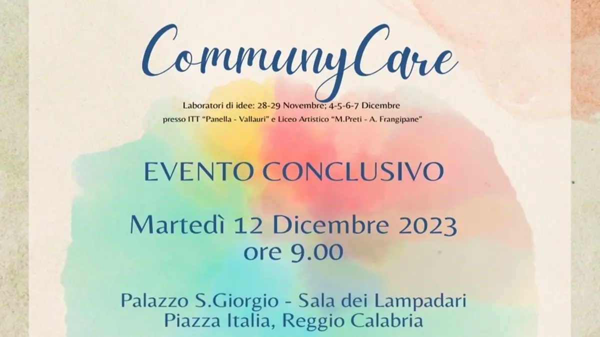 Reggio, martedì la conclusione del progetto CommunyCare
