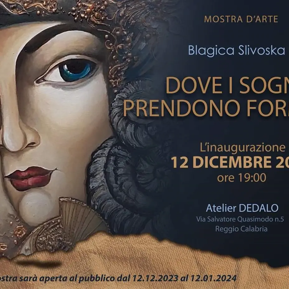 Reggio, stasera l'inaugurazione della mostra \"Dove i sogni prendono forma” dell'artista Blagica Slivoska