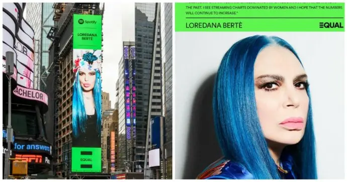 Loredana Bertè conquista Times Square come Global Ambassador di Spotify Equal