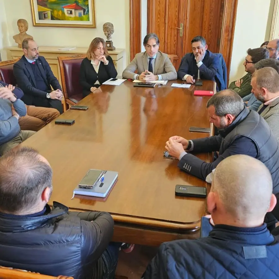 A Palazzo San Giorgio incontro con le rappresentanze sindacali dei lavoratori del servizio di igiene urbana e raccolta rifiuti